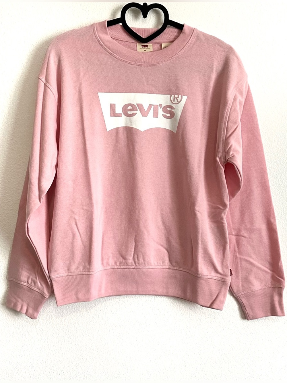 Levi's Pink Women's Graphic Relaxed Fit Sweatshirt Size XS